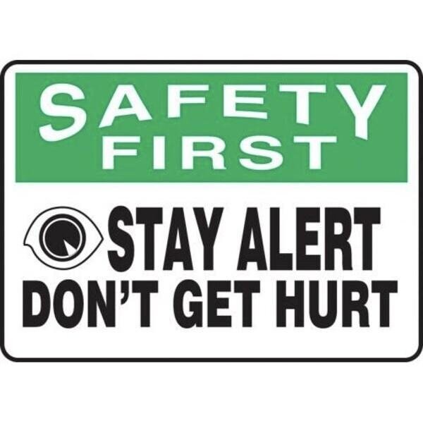 Accuform OSHA SAFETY FIRST Safety Sign STAY MGNF975XP MGNF975XP - main